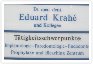 Schilderanlage für Dr. med. dent. Eduard Krahe Lampertheim